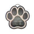 unny Dog Paw Wooden Door Sign - Hope You Like Dog Hair Front Door Hanger Hanging