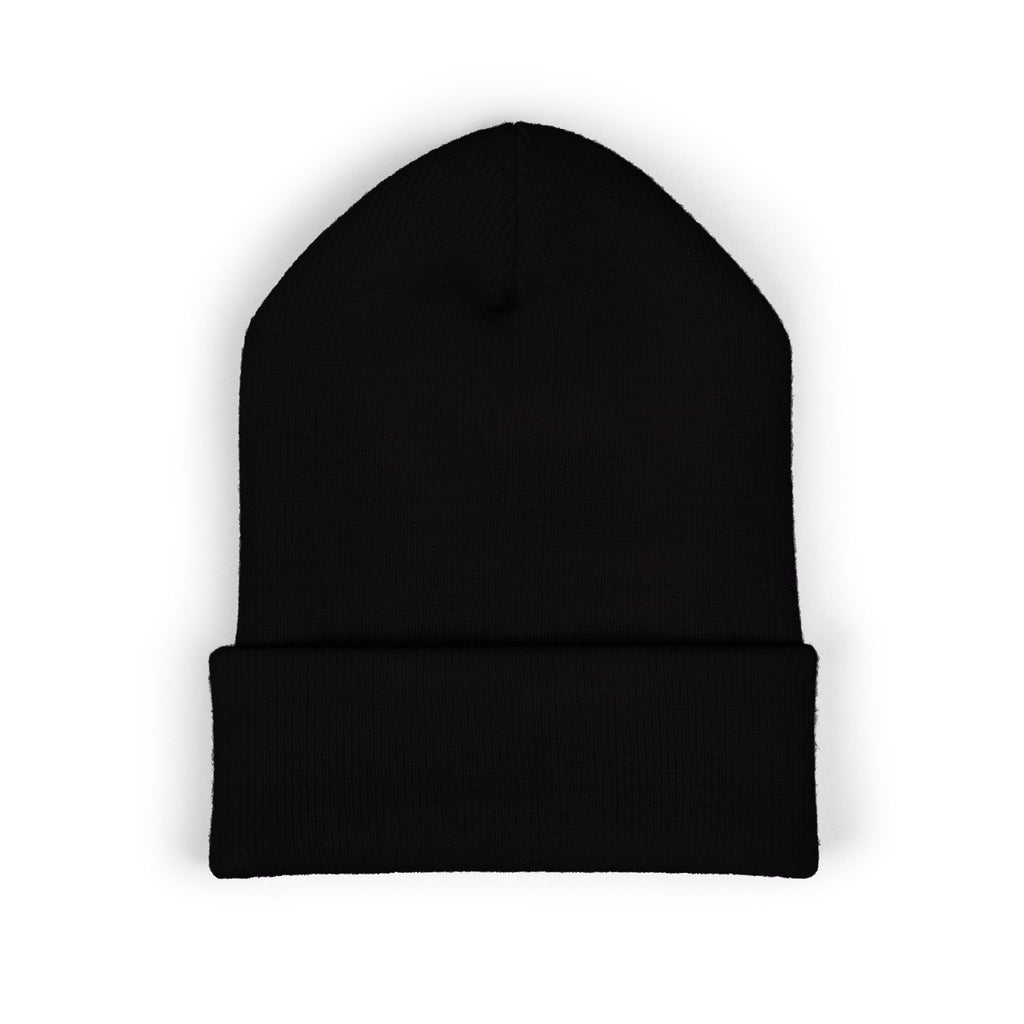 Embroidered 'Cobalt Studio' Classic Cuffed Beanie — Cozy Logo Knit Hat