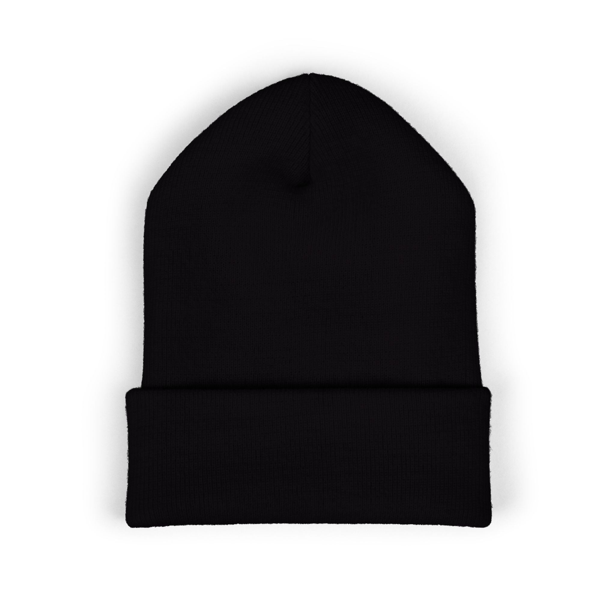 Embroidered 'Cobalt Studio' Classic Cuffed Beanie — Cozy Logo Knit Hat