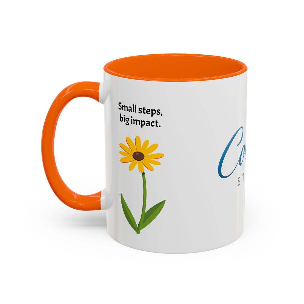 Copy of Cobart Studio Branded Accent Coffee Mug – 11/15oz Ceramic Mug (Black Handle & Rim)