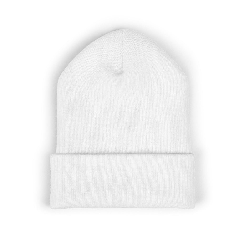 Embroidered 'Cobalt Studio' Classic Cuffed Beanie — Cozy Logo Knit Hat