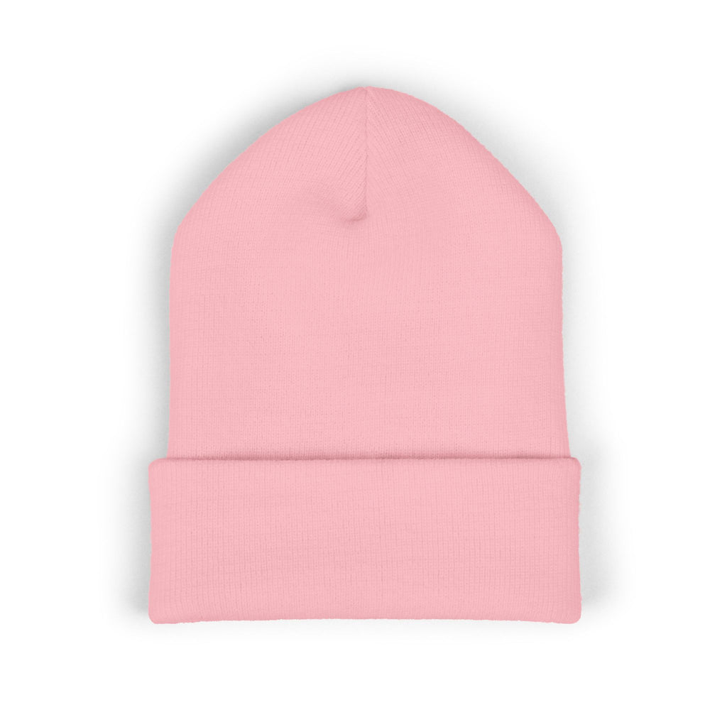 Embroidered 'Cobalt Studio' Classic Cuffed Beanie — Cozy Logo Knit Hat