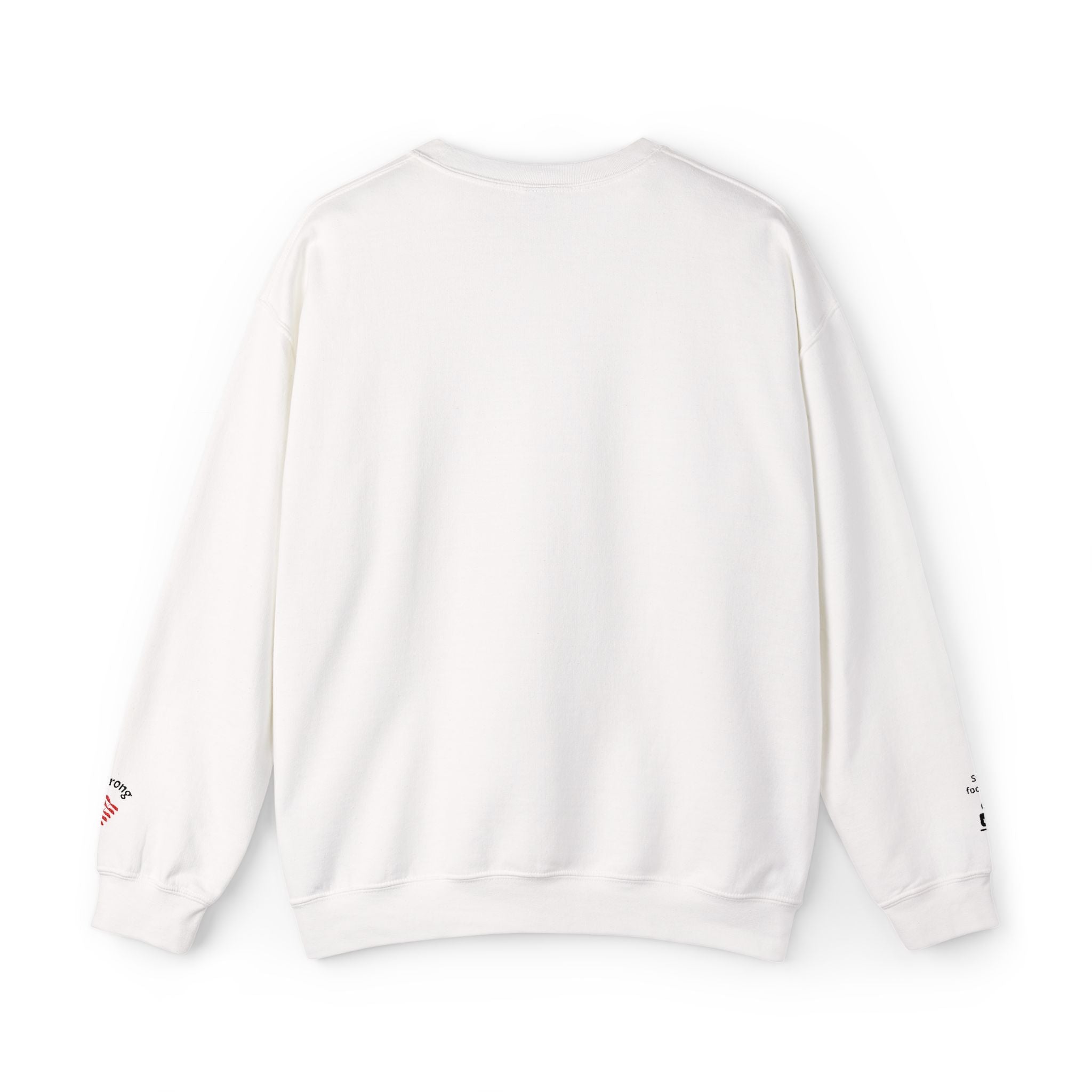 Cobart Script Crewneck Sweatshirt — Minimal White Casual Pullover