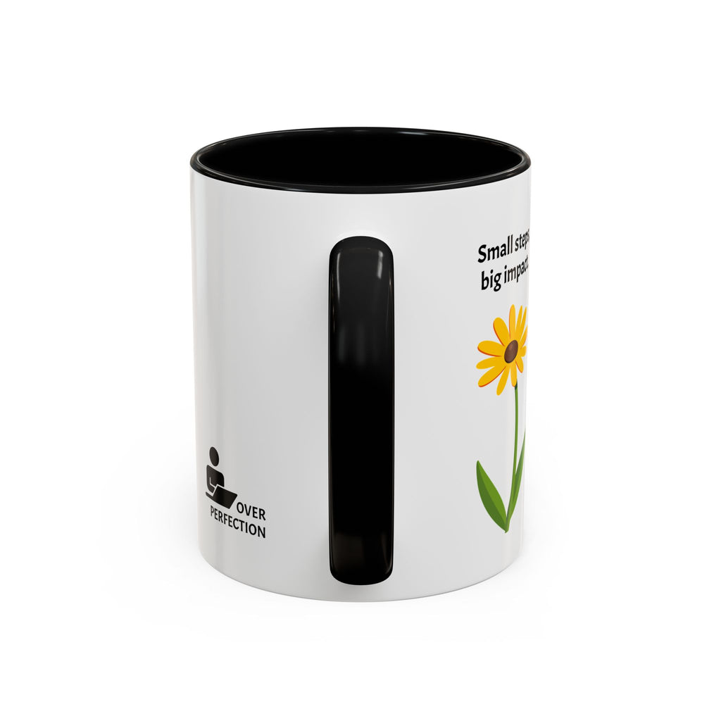 Cobart Studio Branded Accent Coffee Mug – 11/15oz Ceramic Mug (Black Handle & Rim)