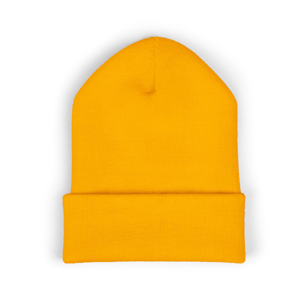 Embroidered 'Cobalt Studio' Classic Cuffed Beanie — Cozy Logo Knit Hat