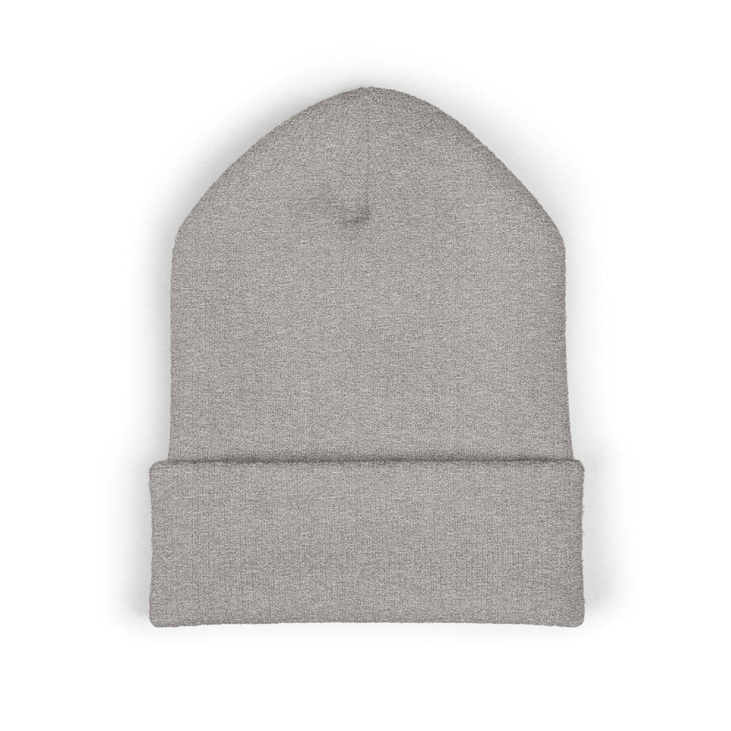 Embroidered 'Cobalt Studio' Classic Cuffed Beanie — Cozy Logo Knit Hat