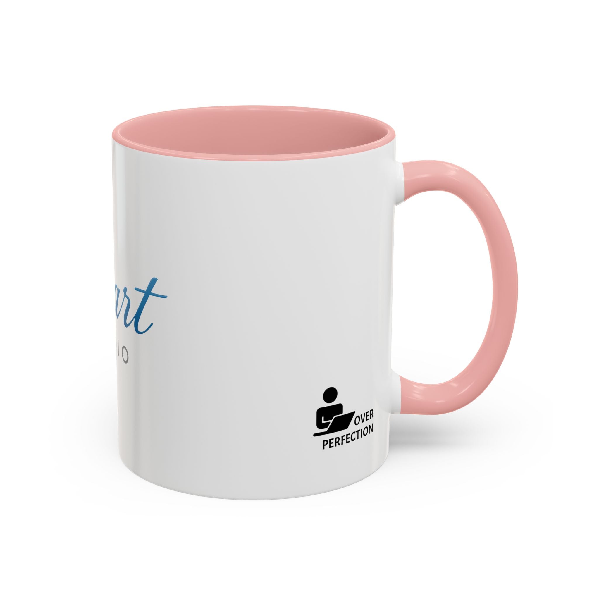 Copy of Cobart Studio Branded Accent Coffee Mug – 11/15oz Ceramic Mug (Black Handle & Rim)