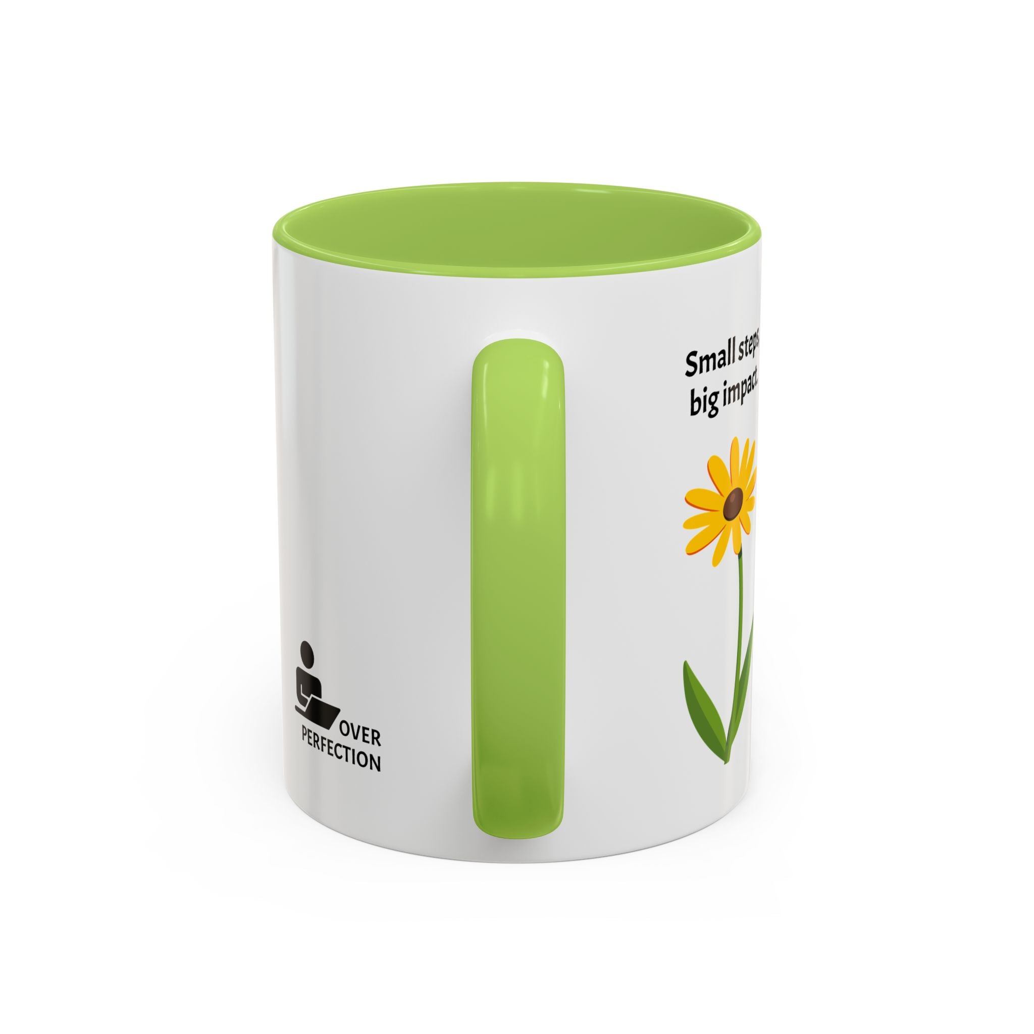 Cobart Studio Branded Accent Coffee Mug – 11/15oz Ceramic Mug (Black Handle & Rim)