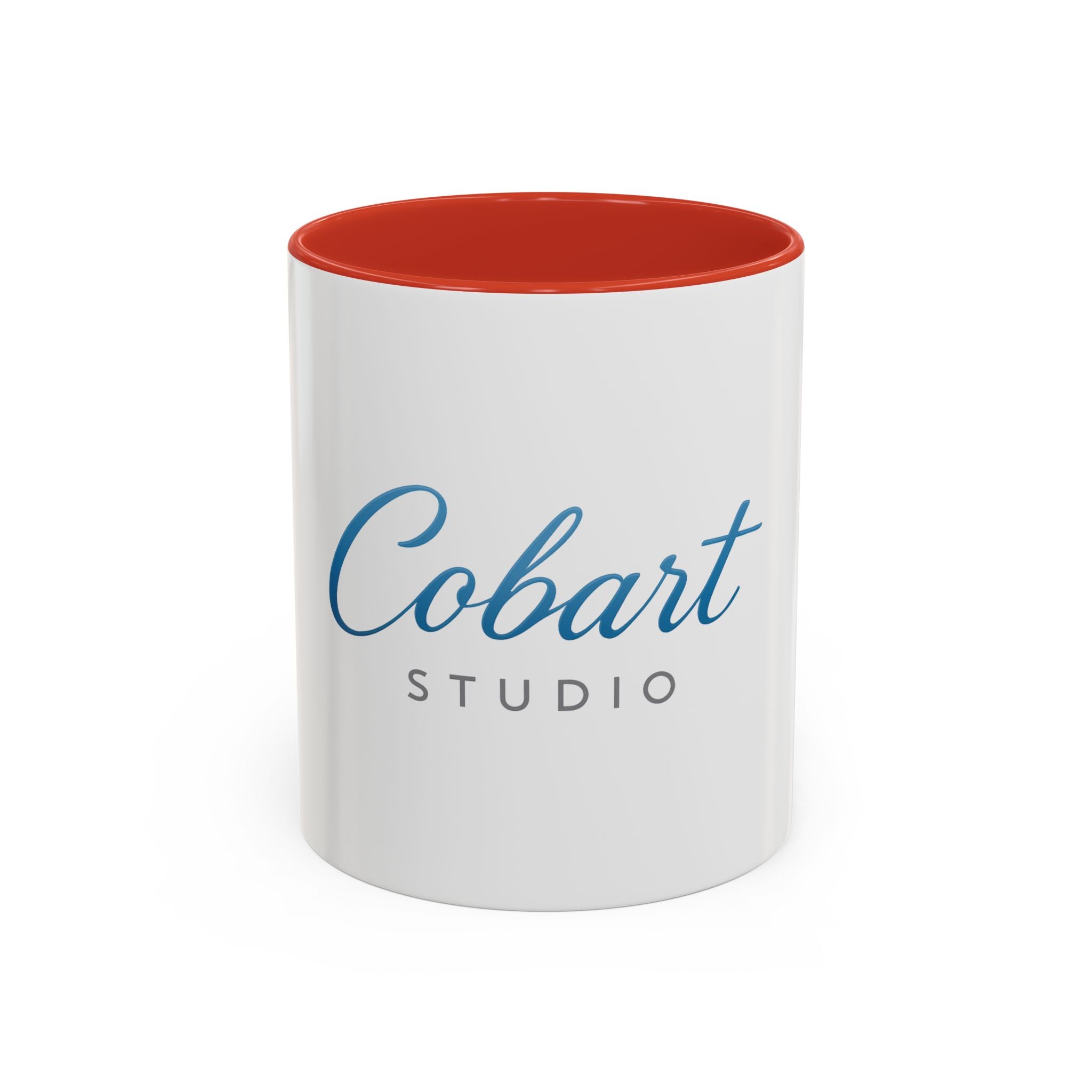Copy of Cobart Studio Branded Accent Coffee Mug – 11/15oz Ceramic Mug (Black Handle & Rim)