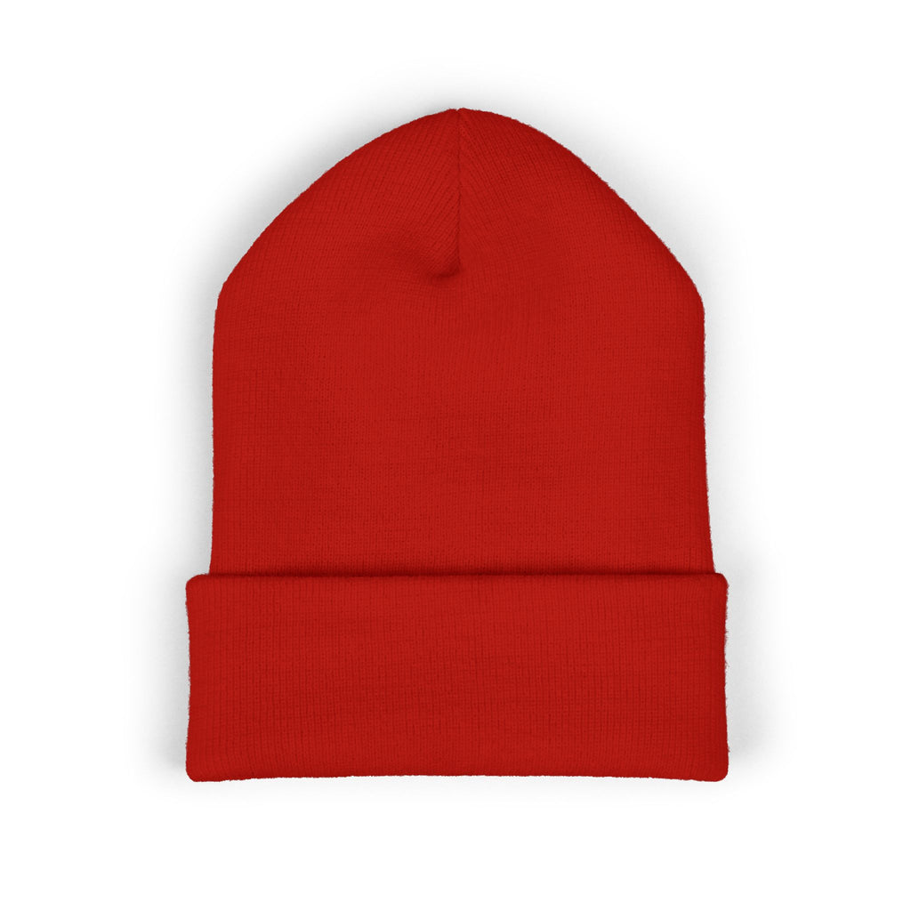 Embroidered 'Cobalt Studio' Classic Cuffed Beanie — Cozy Logo Knit Hat