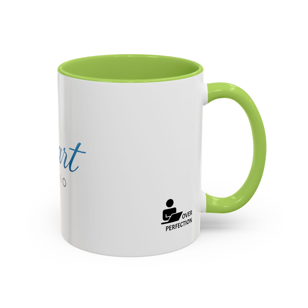 Copy of Cobart Studio Branded Accent Coffee Mug – 11/15oz Ceramic Mug (Black Handle & Rim)