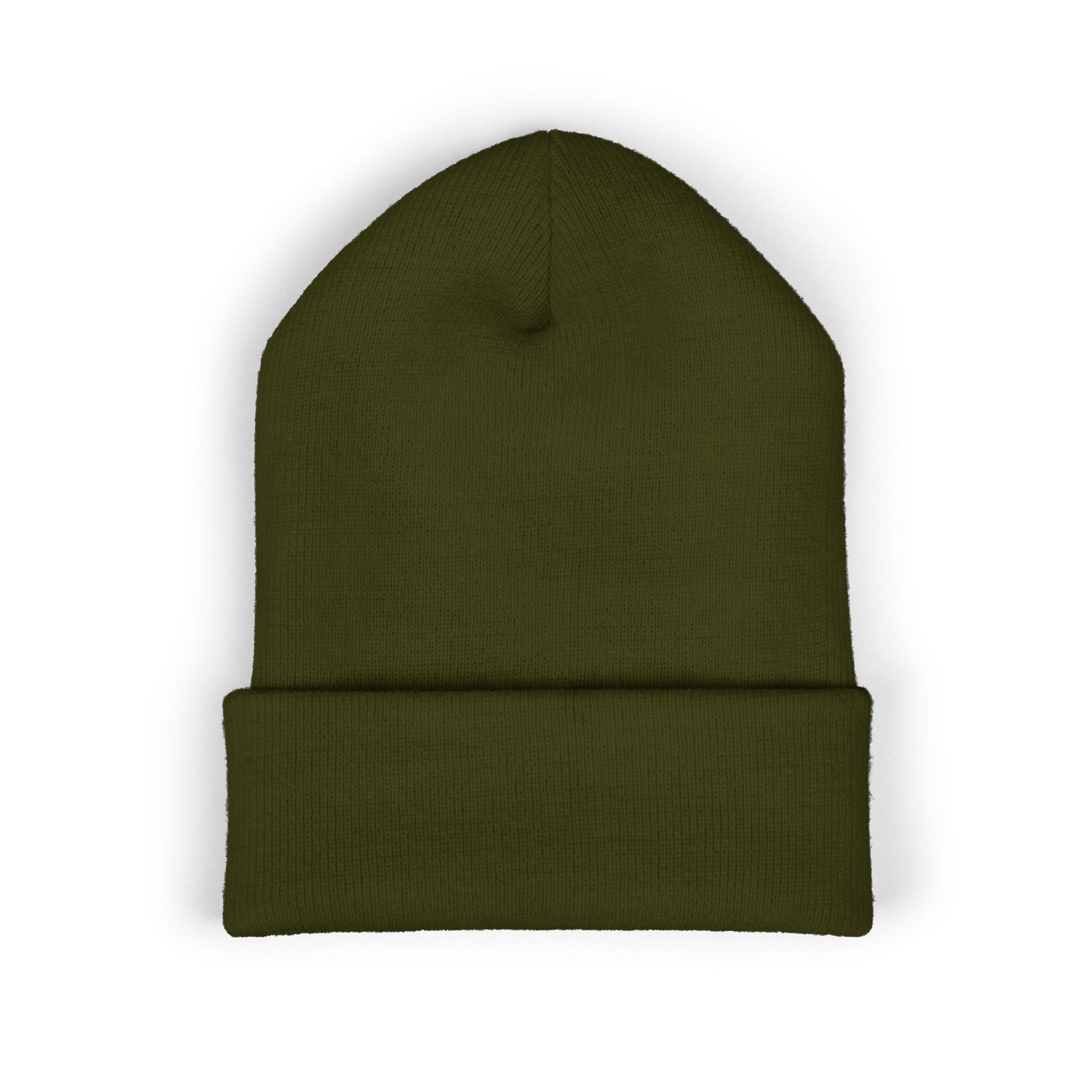 Embroidered 'Cobalt Studio' Classic Cuffed Beanie — Cozy Logo Knit Hat