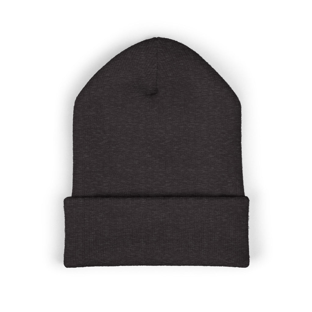 Embroidered 'Cobalt Studio' Classic Cuffed Beanie — Cozy Logo Knit Hat