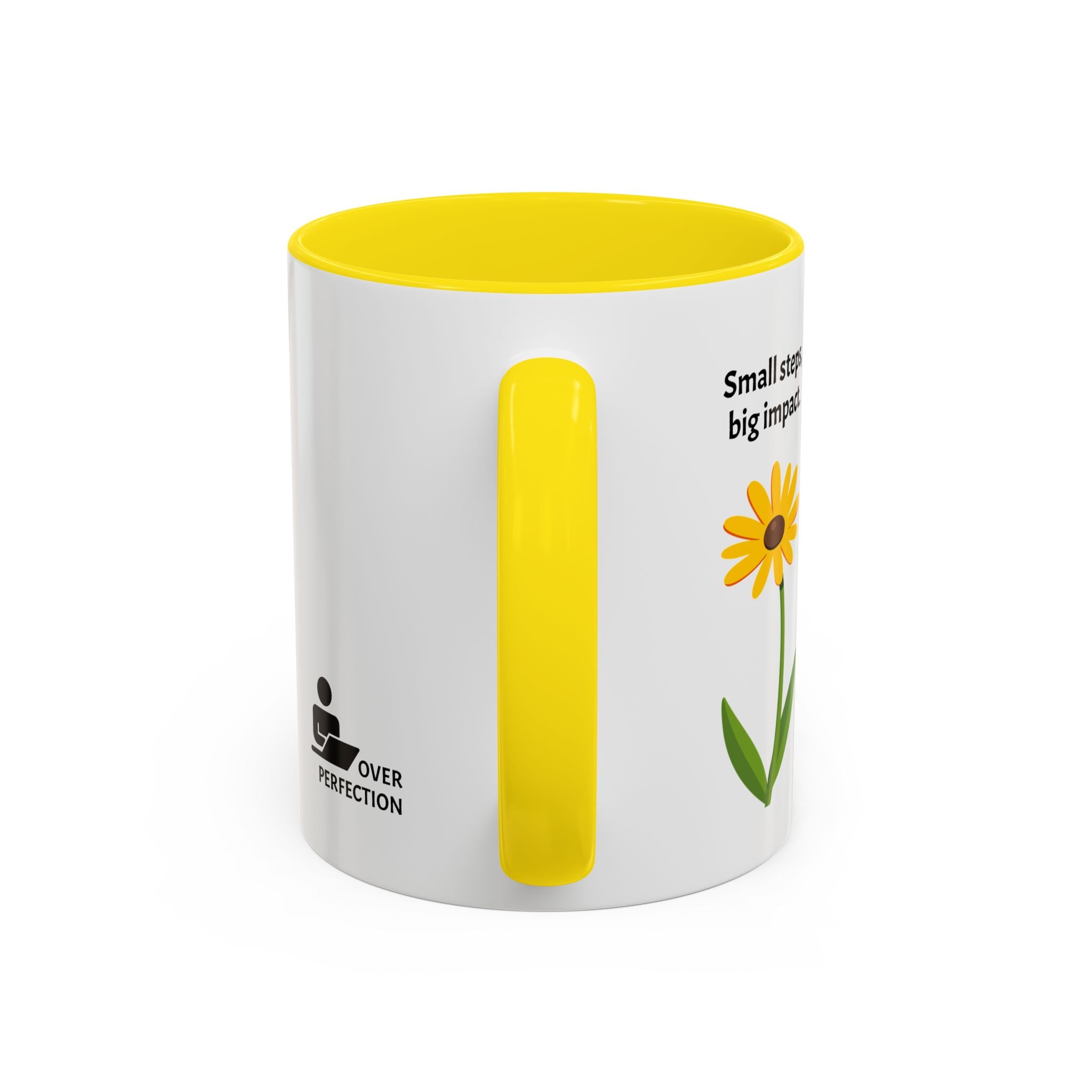 Cobart Studio Branded Accent Coffee Mug – 11/15oz Ceramic Mug (Black Handle & Rim)