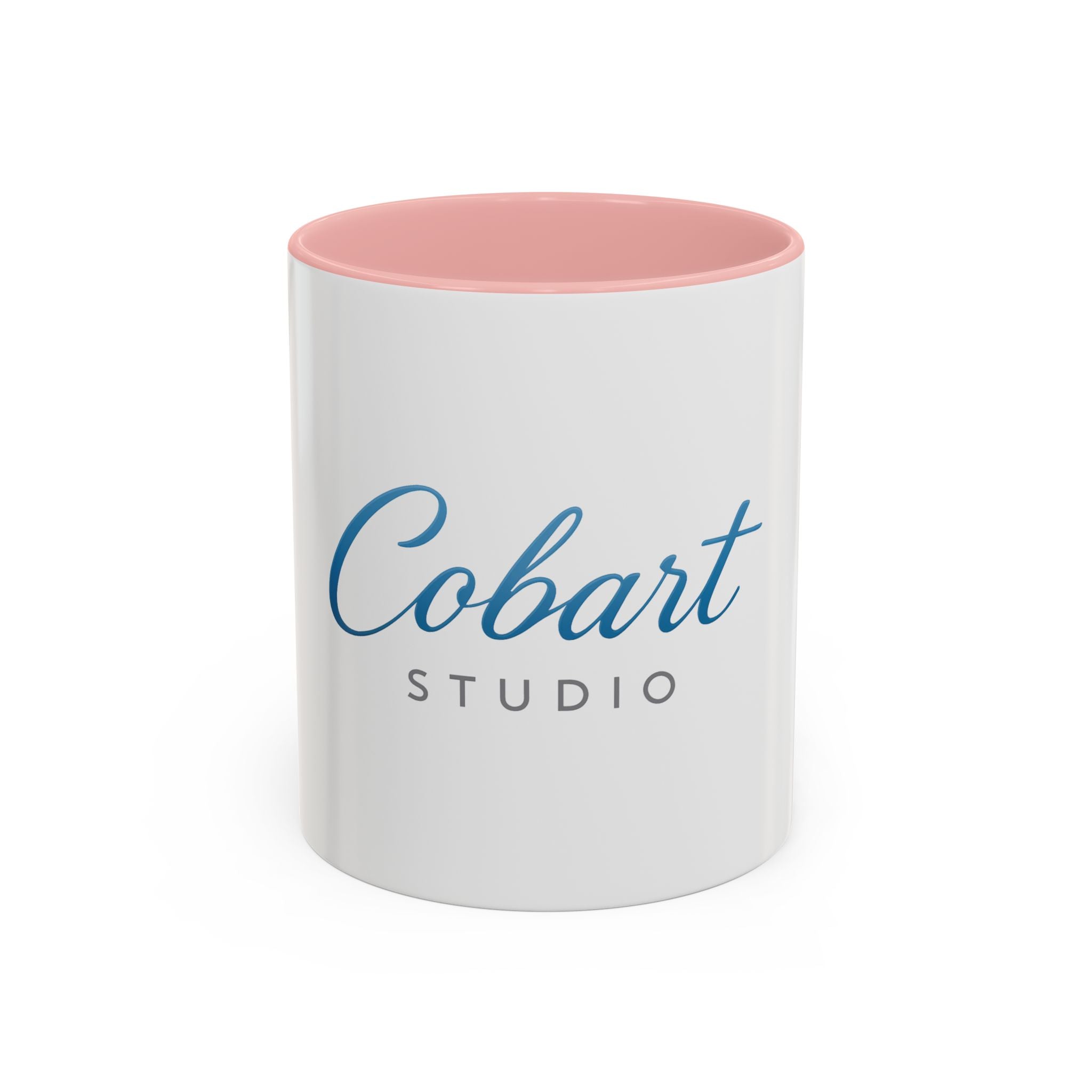 Copy of Cobart Studio Branded Accent Coffee Mug – 11/15oz Ceramic Mug (Black Handle & Rim)
