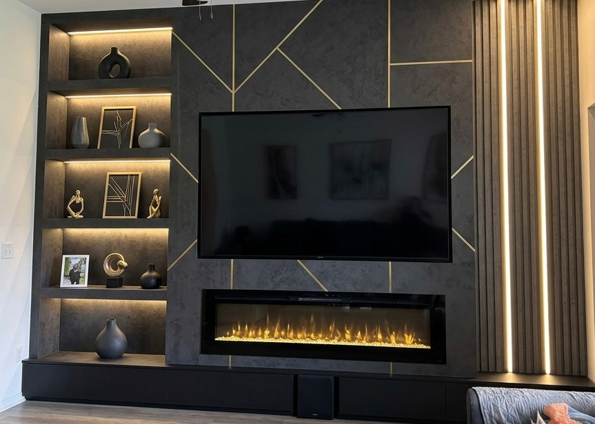 Accent walls & Integrated Entertainment Centers
